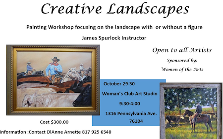 Creative Landscapes Workshop by James Spurlock Oct. 29 – 30