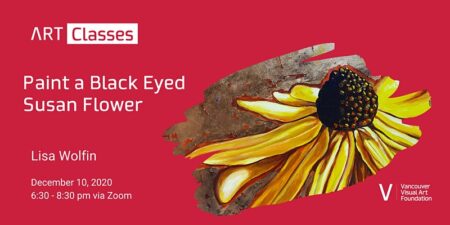 Paint a Black Eyed Susan Flower Art Class – online Dec. 10