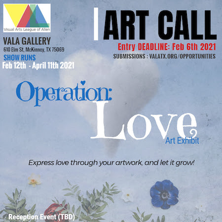 VALA’s Operation Love call for art