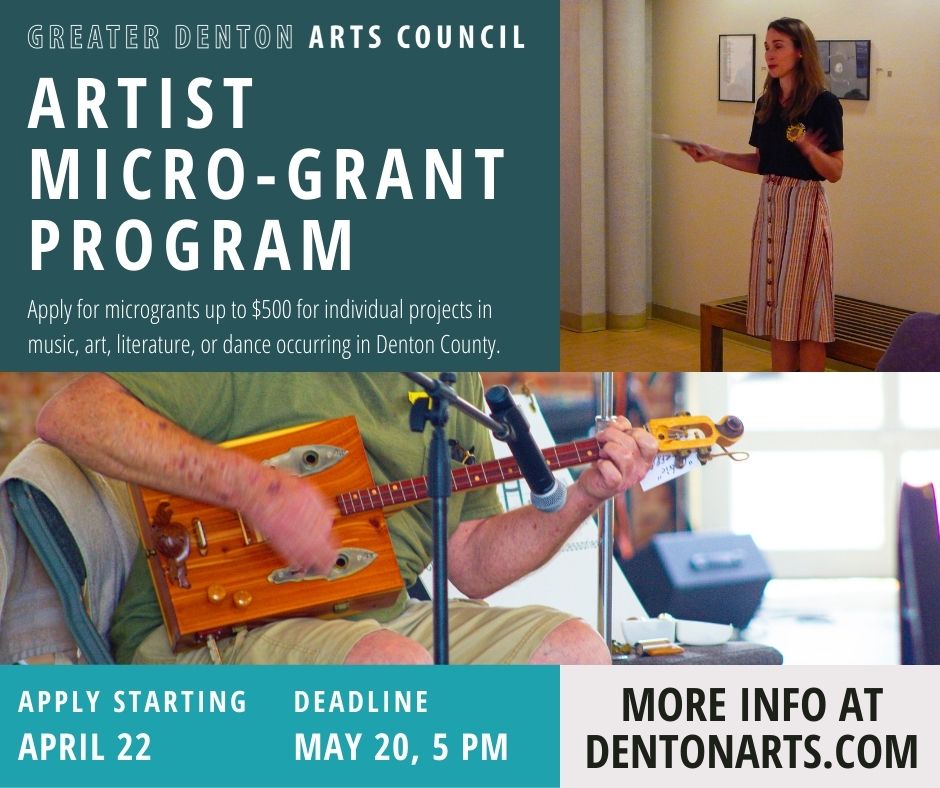 Micro-Grants for Denton County Artists