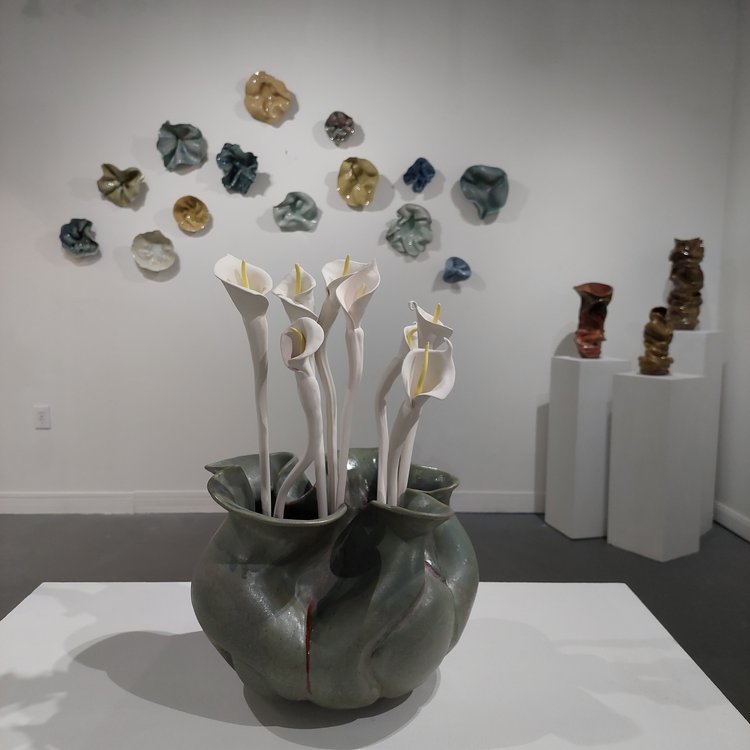 Ephemeral Folds: The Poetry of Floral Motifs and Layered Rocks