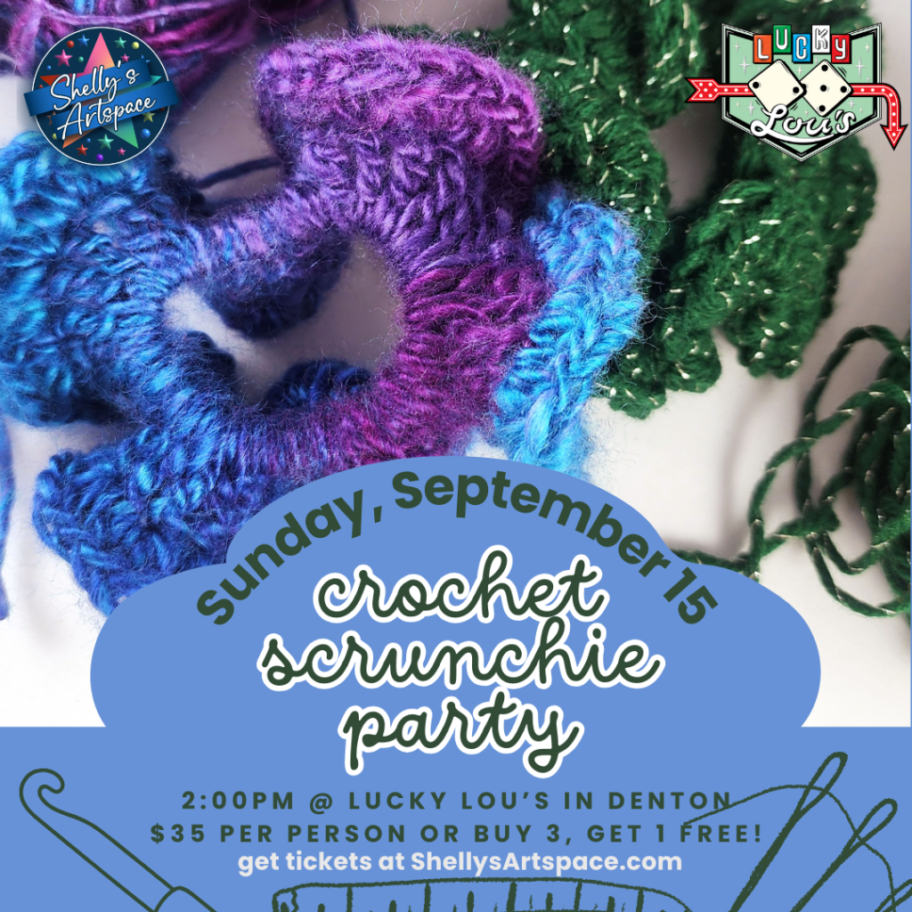 Crochet Scrunchie Party